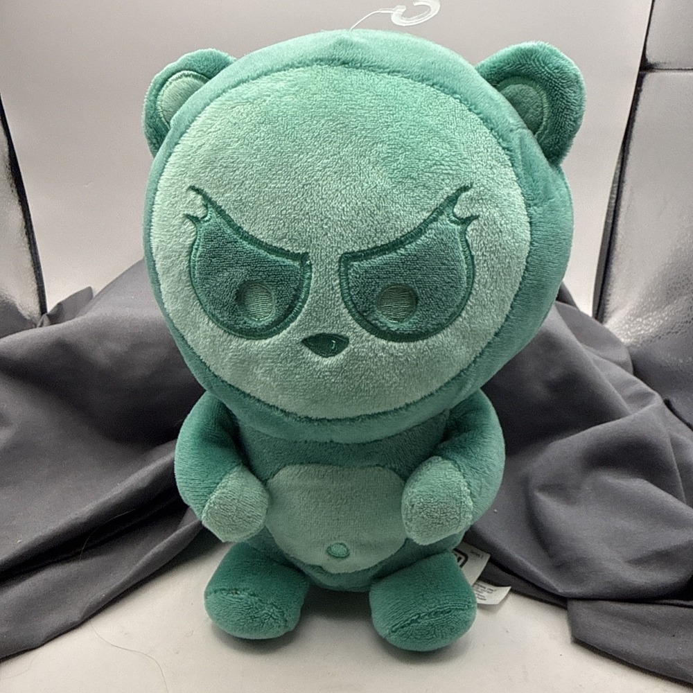 Rare Angry Panda Series 1 Plush Teal Green Pre Owned